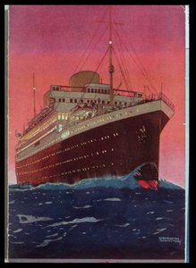 Az M.V. Alcantara a tengeren, 1928
